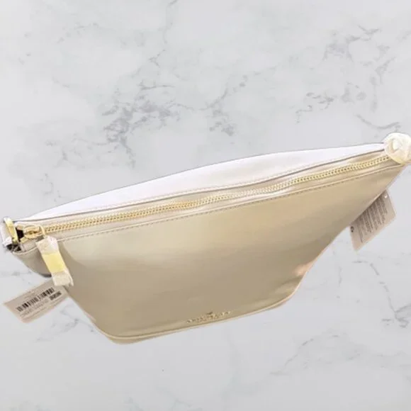 NWT Kate Spade New York Chelsea Large Duffle Crossbody Platinum Grey - Picture 7 of 13